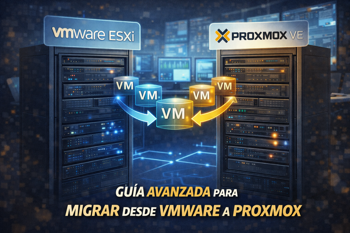 Guía avanzada para migrar desde VMware a Proxmox